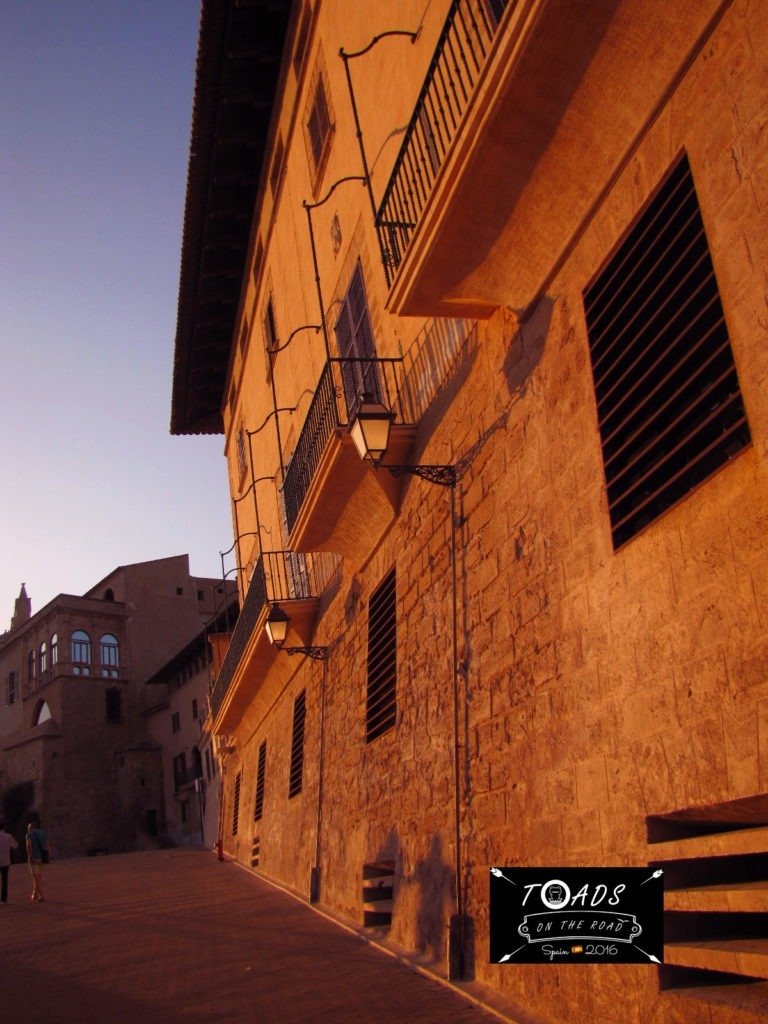 City wal with our couchsurfer host in mallorca