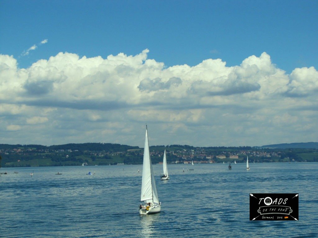 sail boat in Konstanz lake, South Germany