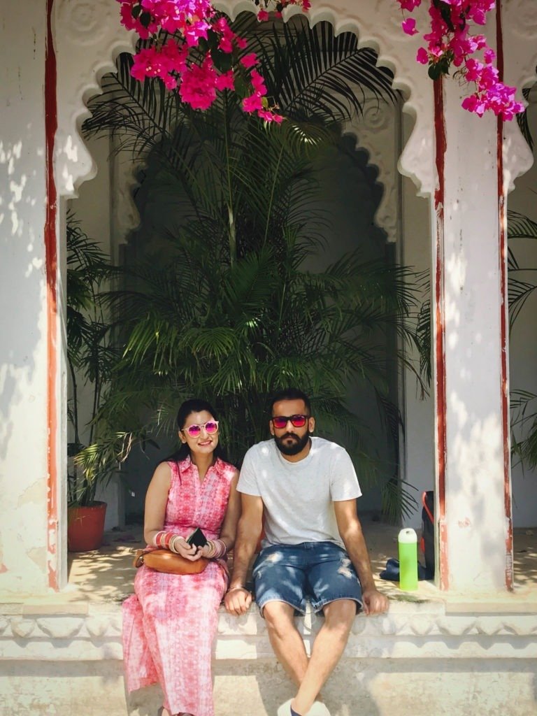 A very good friend, great photogenic location in Sahelio Ki Badi, Udaipur