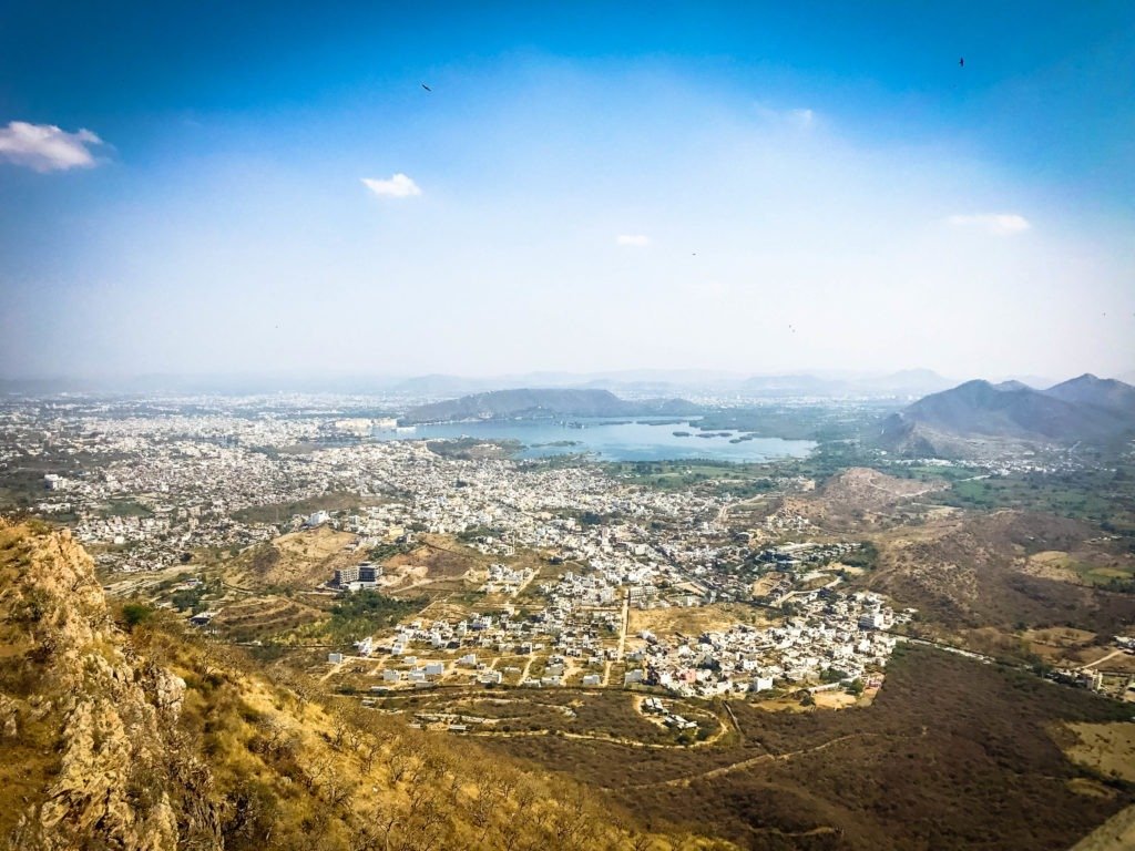 From the top view of the city