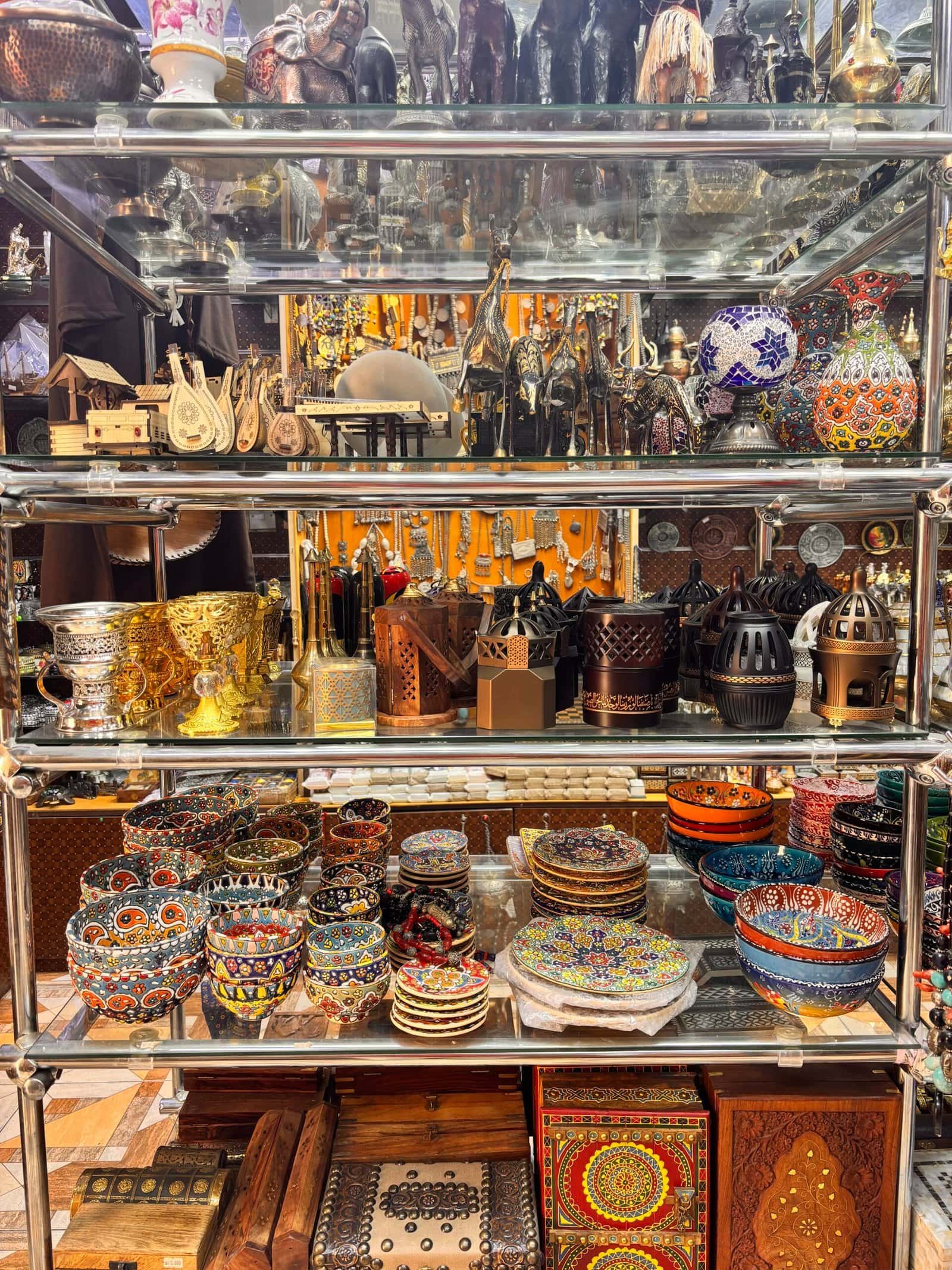 inside traditional souq in oman market