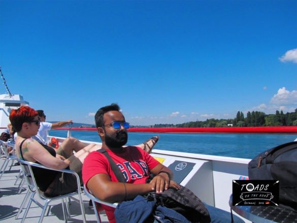 Catmaran taking us from Konstanz to the island.