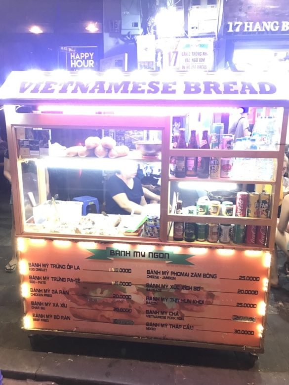 Homemade Bahn Mi at Old Quarter, Hanoi