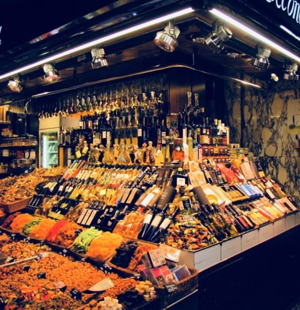 Oil and Wine collections at La Boqueria