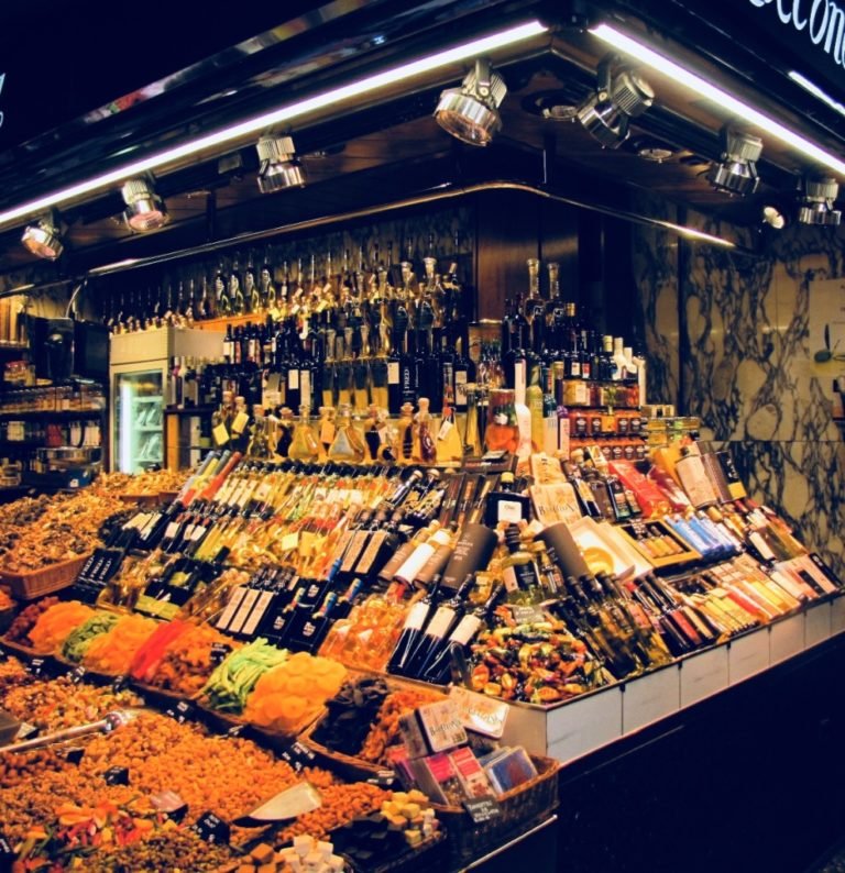 Oil and Wine collections at La Boqueria