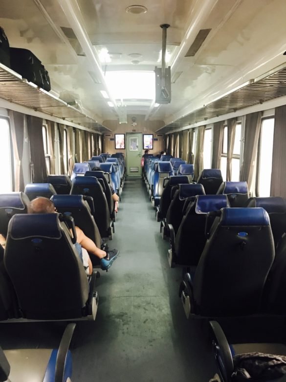 Inside train (Hanoi to Ninh Binh)