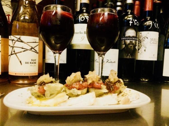Red wine with Tapas