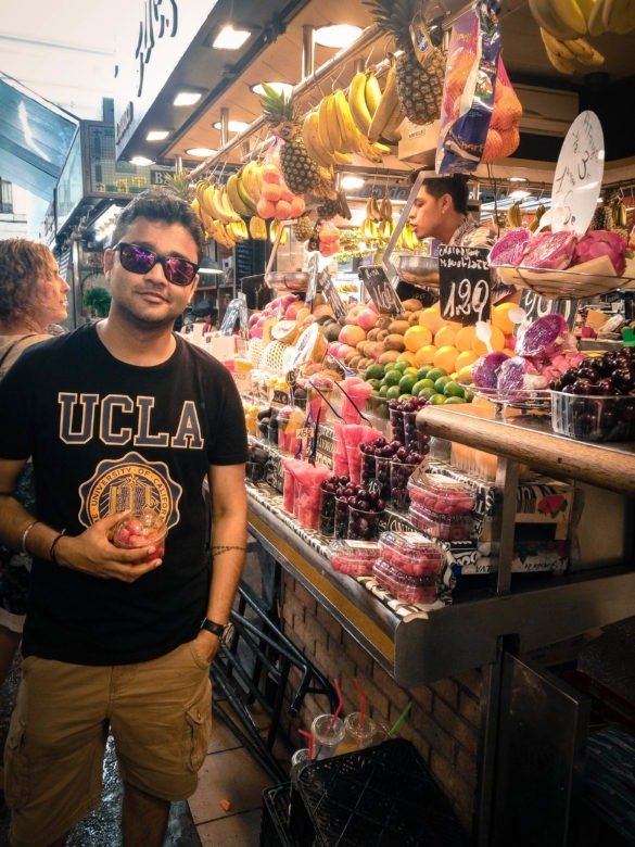 Prateek Bhatia having fresh strawberries
