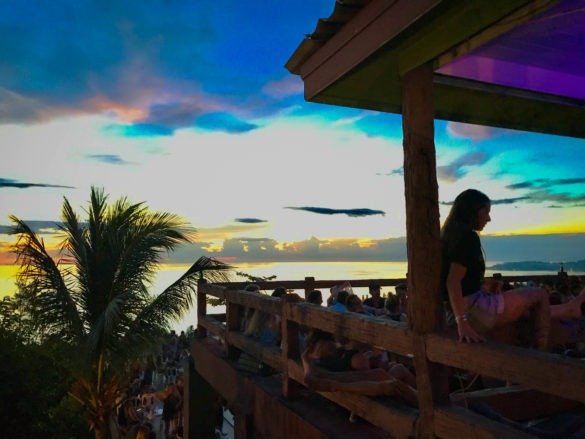 Mesmerising sunset at Amsterdam bar, Koh Phangan