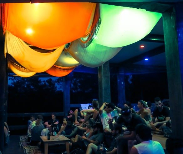 Witnessing sunset at Amsterdam bar, Koh Phangan