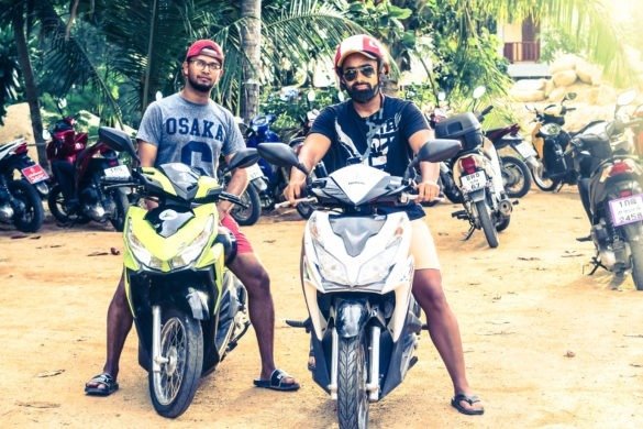 Bike ride to Mae Haad Beach, Koh Phangan