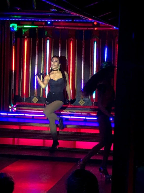 A shot from super entertaining Queen Cabaret's ladyboy show