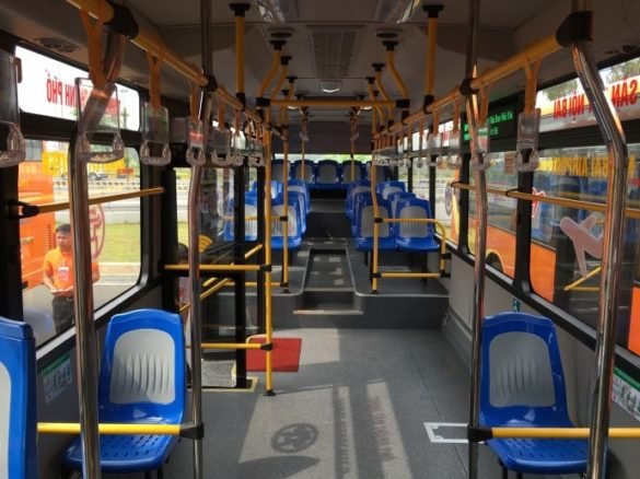 Airport express bus interior