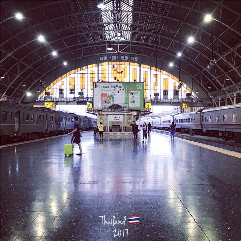 Train Journey from Bangkok to Lang Suaon